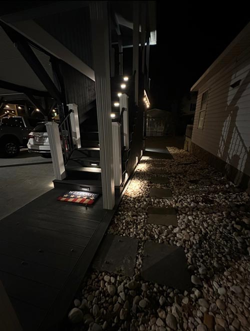 Outdoor lighting project