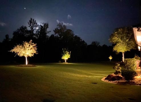 Outdoor lighting project