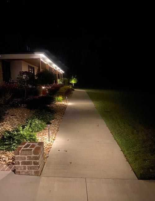 Outdoor lighting project
