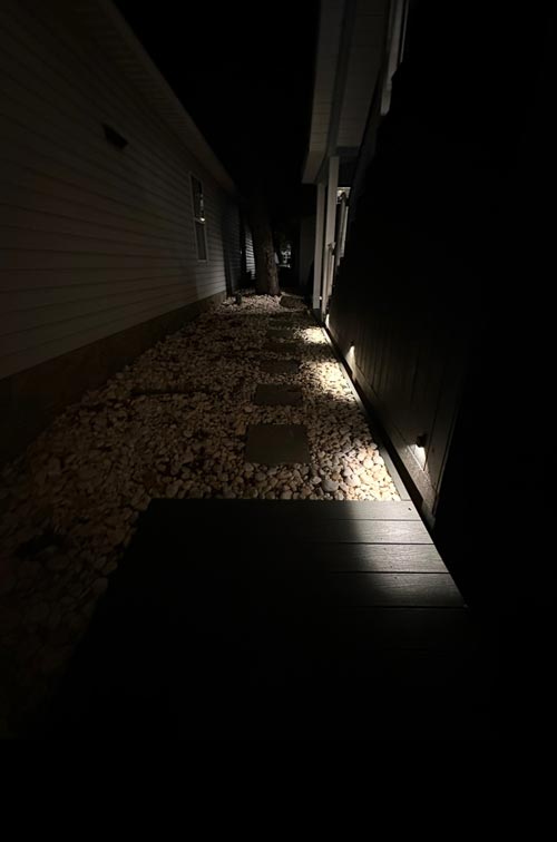 Outdoor lighting project