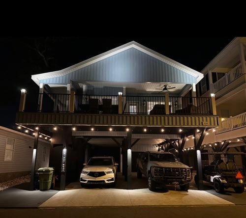 Outdoor lighting project