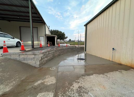 Retaining walls and pavers project