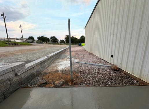 Retaining walls and pavers project