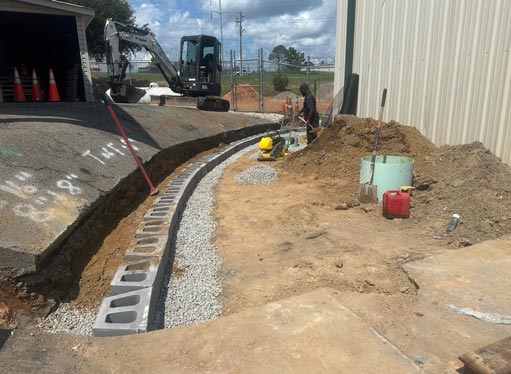 Retaining walls and pavers project