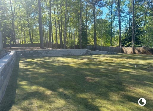 Retaining walls and pavers project