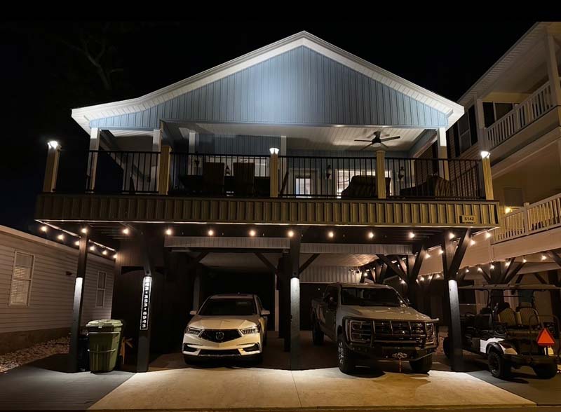 Outdoor lighting project