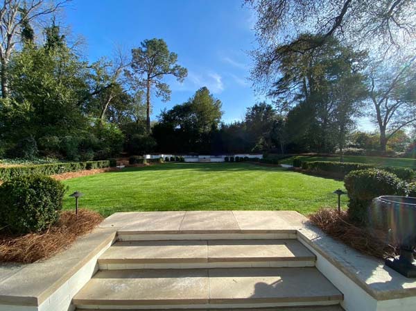 Lawn and landscape maintenance project